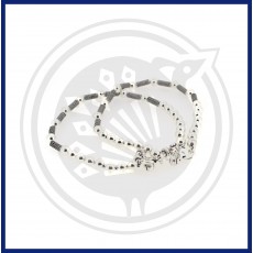 92.5 Sterling Silver Beads Anklet