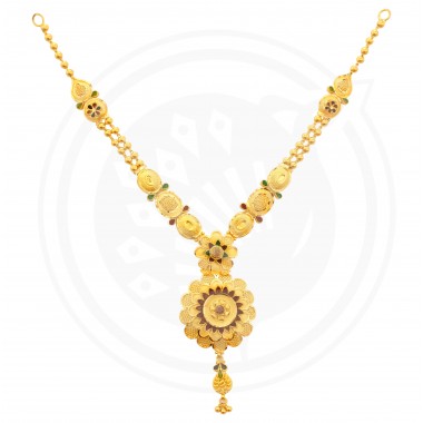  Gold Fancy Bombay U Necklace