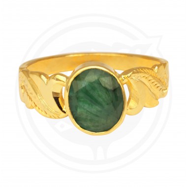 Emerald Real Stone Gents Ring